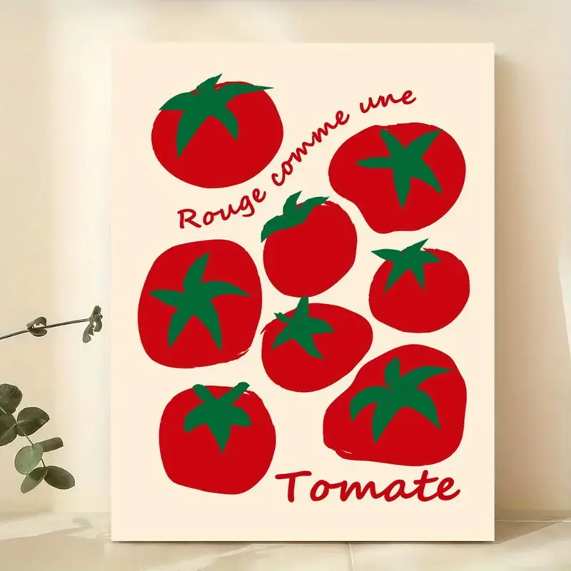 Home Decor Nz - Nowoczesne kolorowe czerwone pomidory grafika ścienna