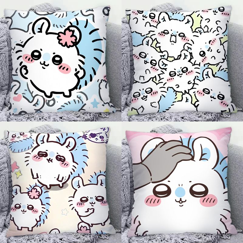 Decorative Throw Pillow - Poduszka Chiikawa Momonga Kawaii Anime z