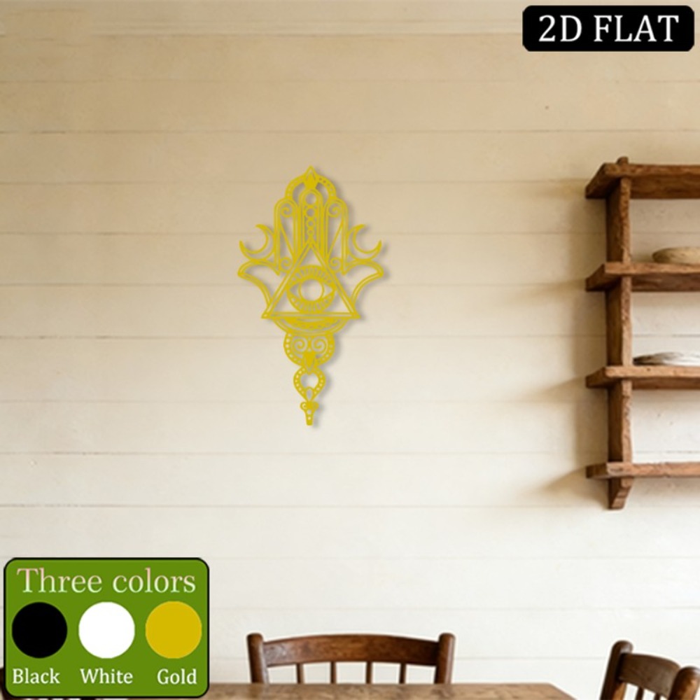 Home Decor In - CIFBUY Metalowa Dekoracja Ścienna Hamsa Ochrona