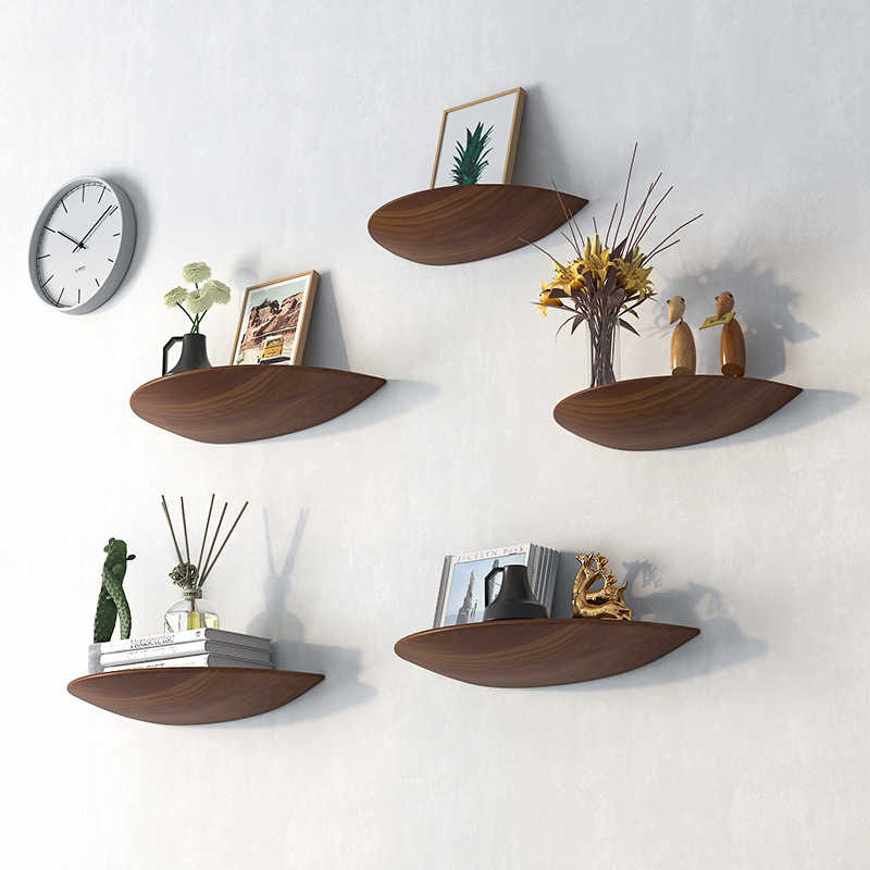 Home Decor Ikea - Drewniane półkole półka ścienna tło ściana