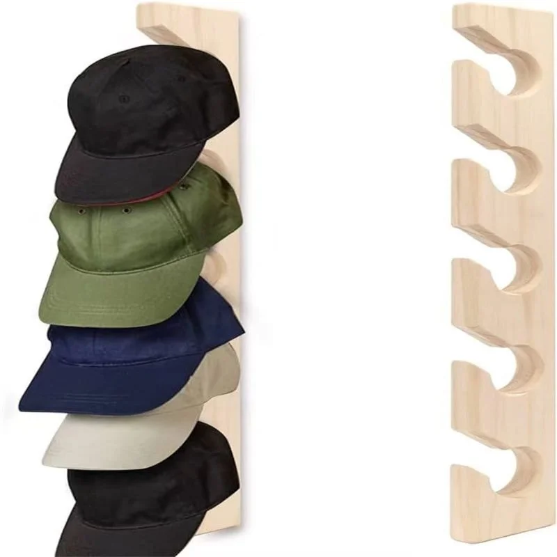 Home Decor Ikea - Naścienny drewniany organizer na czapki z