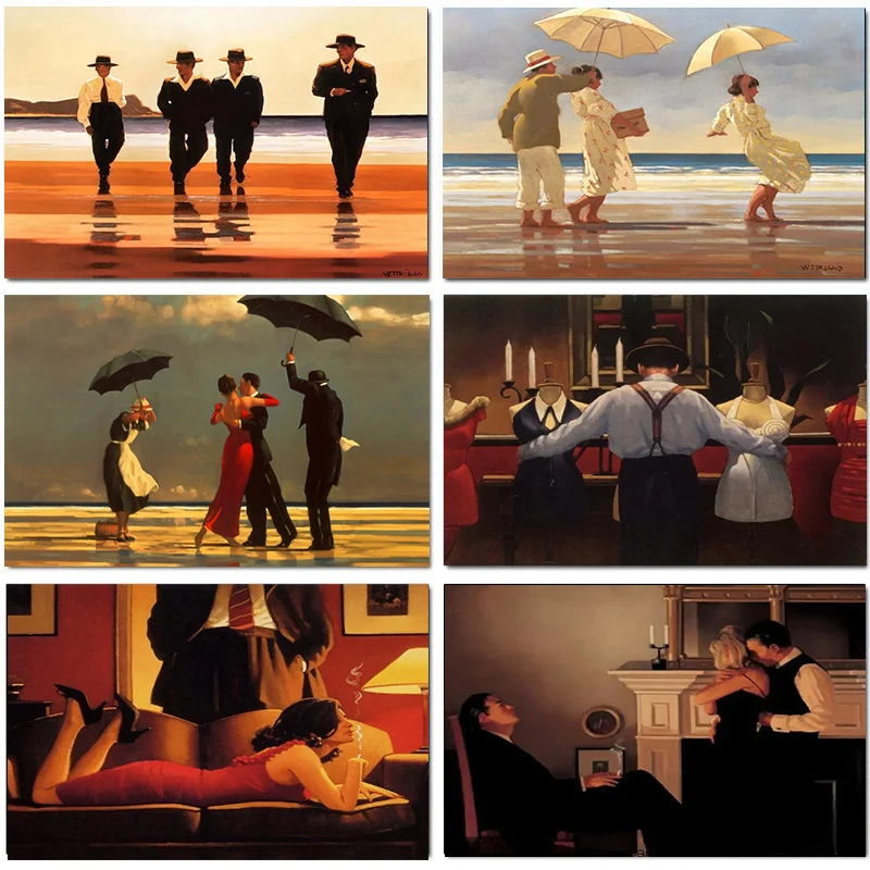 Geometric Wall Art - Szkocki artysta Jack Vettriano, portrety, obrazy