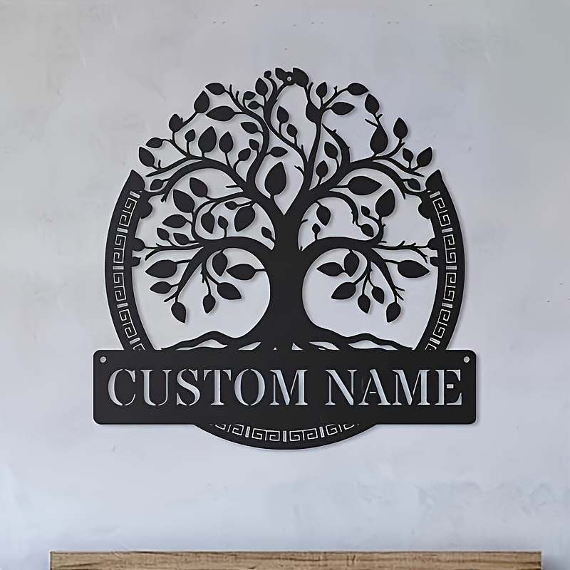 Geometric Wall Art - Metalowa dekoracja ścienna z motywem Drzewa