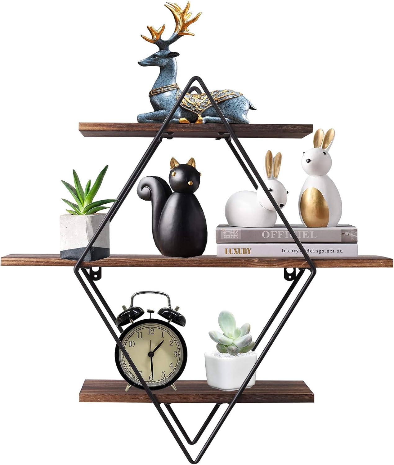 Home Decor Ikea - Półki wiszące w stylu rustykalnym, dekoracyjne