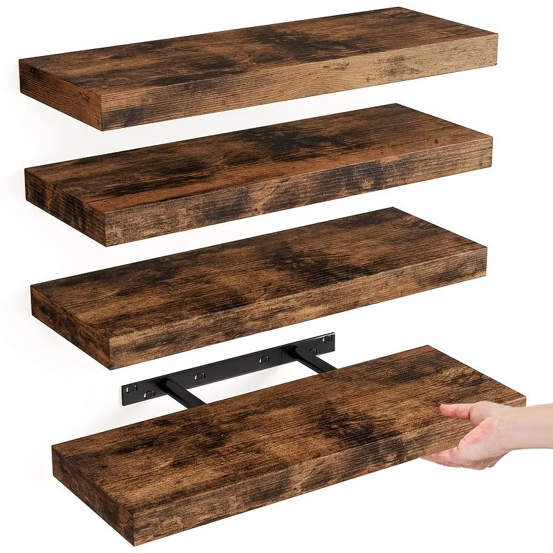 Floating Shelves - 4 sztuki półek wiszących na ścianę,