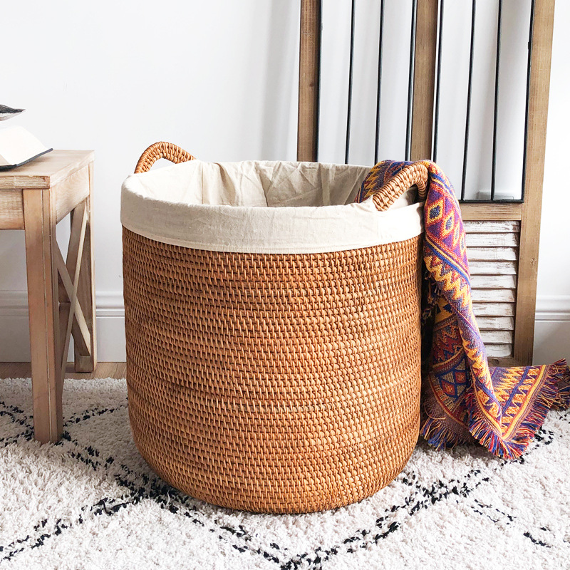 Home Decor Hampers - Kosz na pranie z rattanu, duży