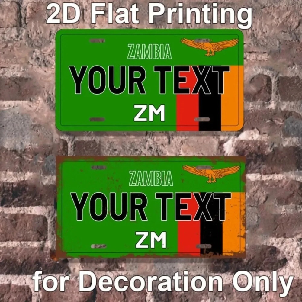 Home Decor Zambia - Spersonalizowana tabliczka z aluminium z motywem