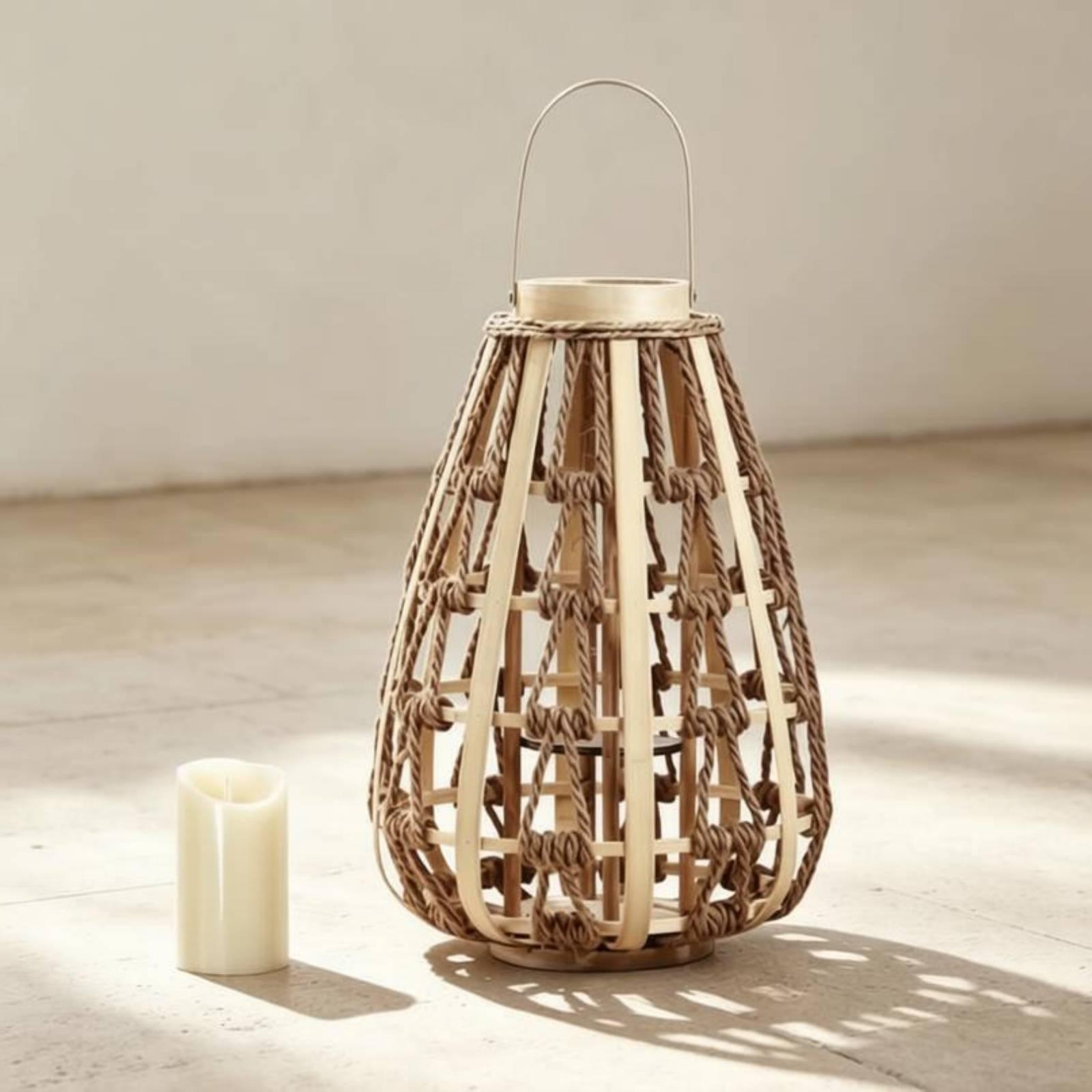 Naturalny drewniany lampion na – Home Decor Handmade recenzja i cena
