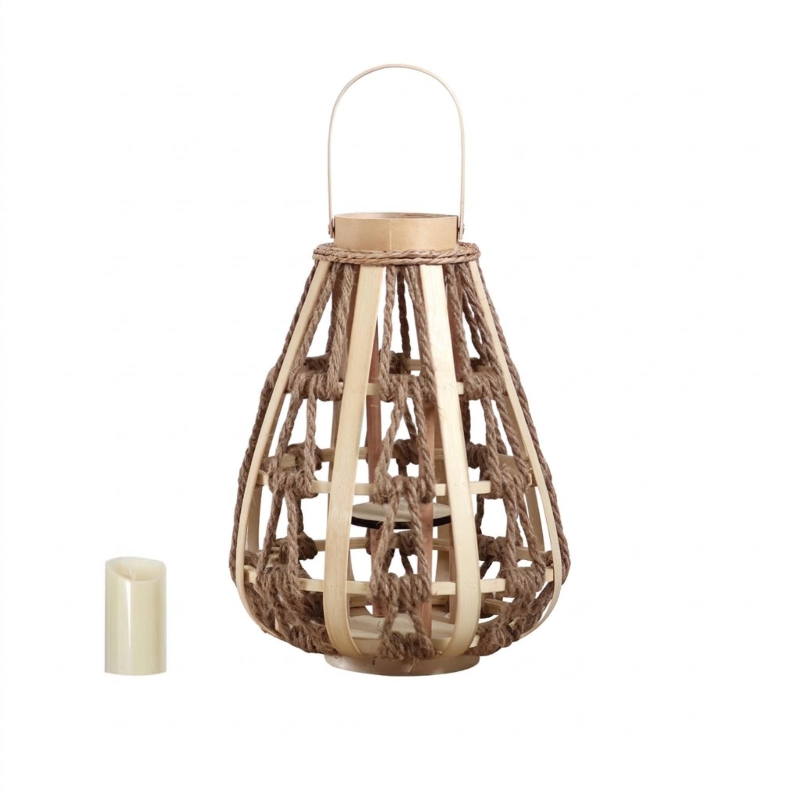 Naturalny drewniany lampion na – Home Decor Handmade recenzja i cena