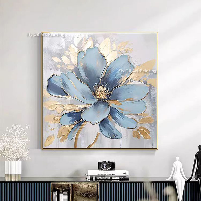 Gruby, ręcznie malowany obraz  – Home Decor Color Palettes recenzja i cena