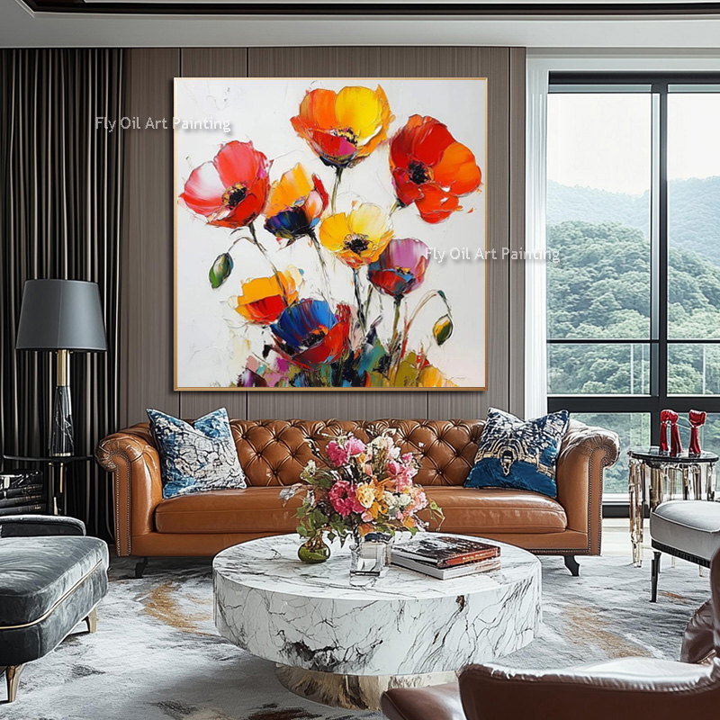 Gruby, ręcznie malowany obraz  – Home Decor Color Palettes recenzja i cena