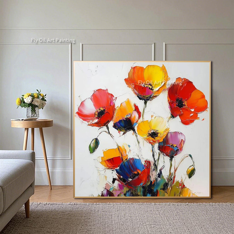 Gruby, ręcznie malowany obraz  – Home Decor Color Palettes recenzja i cena