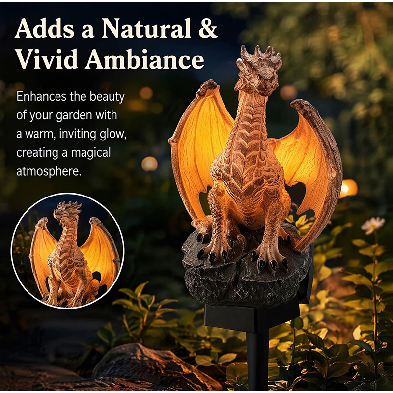 Lampa ogrodowa solarna Dragon  – Home Decor Quirky recenzja i cena