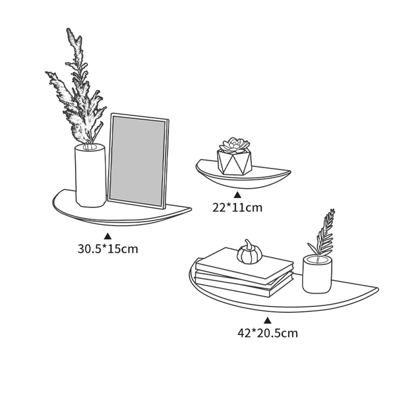 Drewniane półkole półka ścienn – Home Decor Ikea recenzja i cena