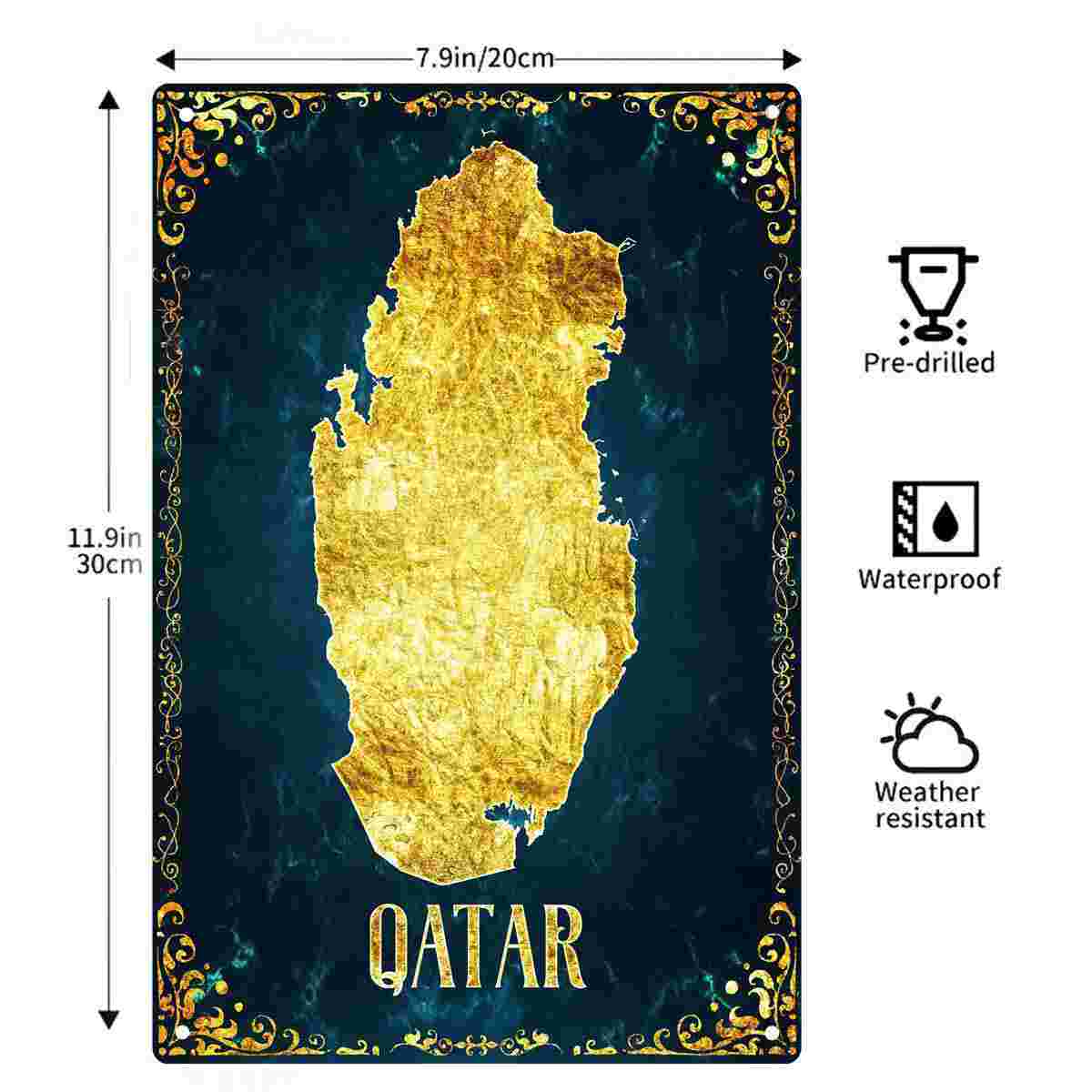 2D PŁASKA METALOWA DEKORACJA Ś – Home Decor Qatar recenzja i cena