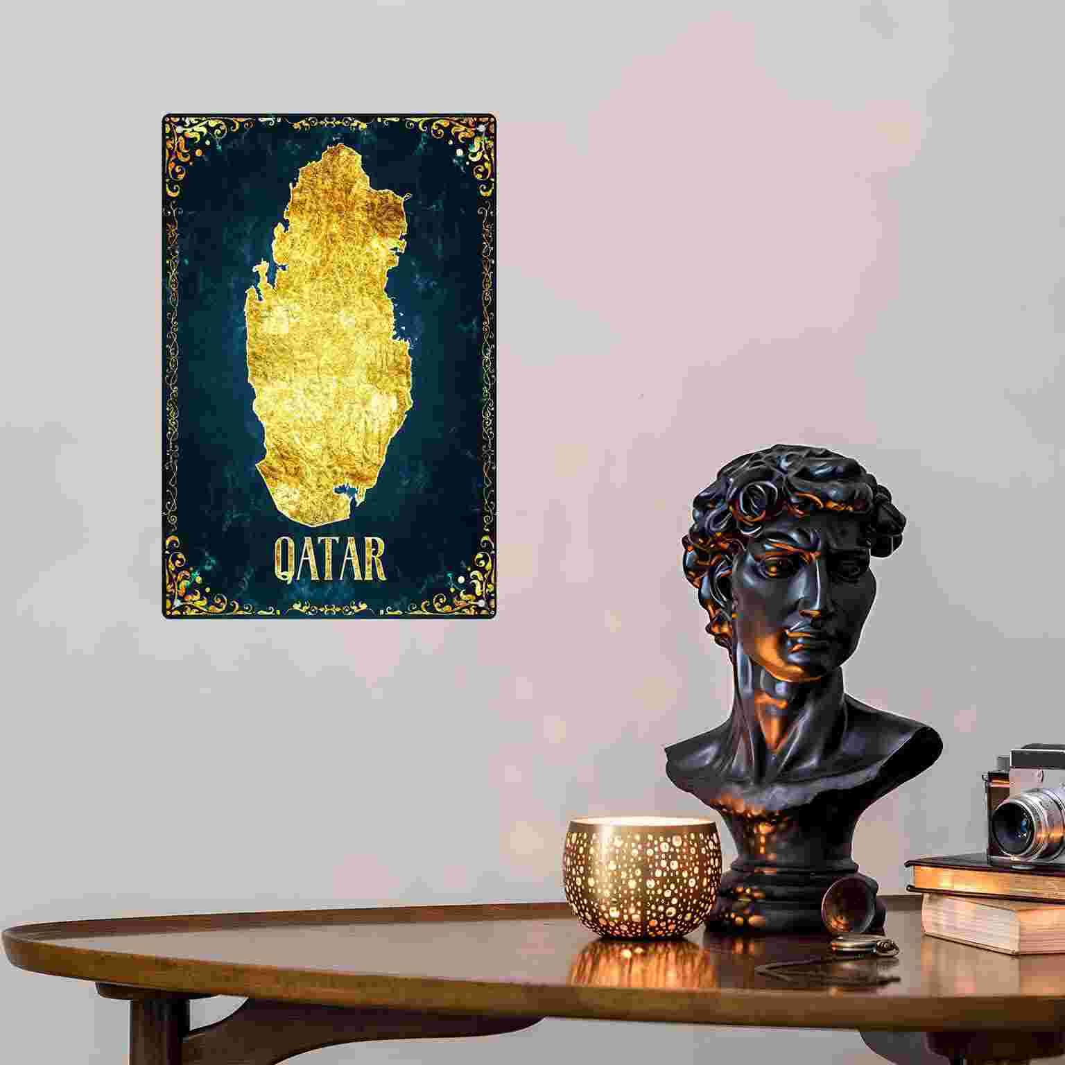 2D PŁASKA METALOWA DEKORACJA Ś – Home Decor Qatar recenzja i cena
