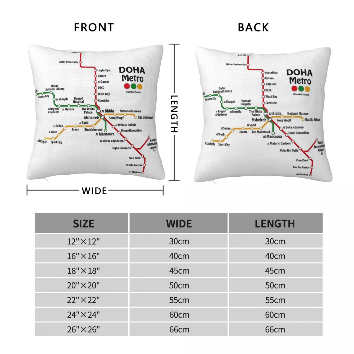 Katar Doha Metro Map Kwadratow – Home Decor Qatar recenzja i cena