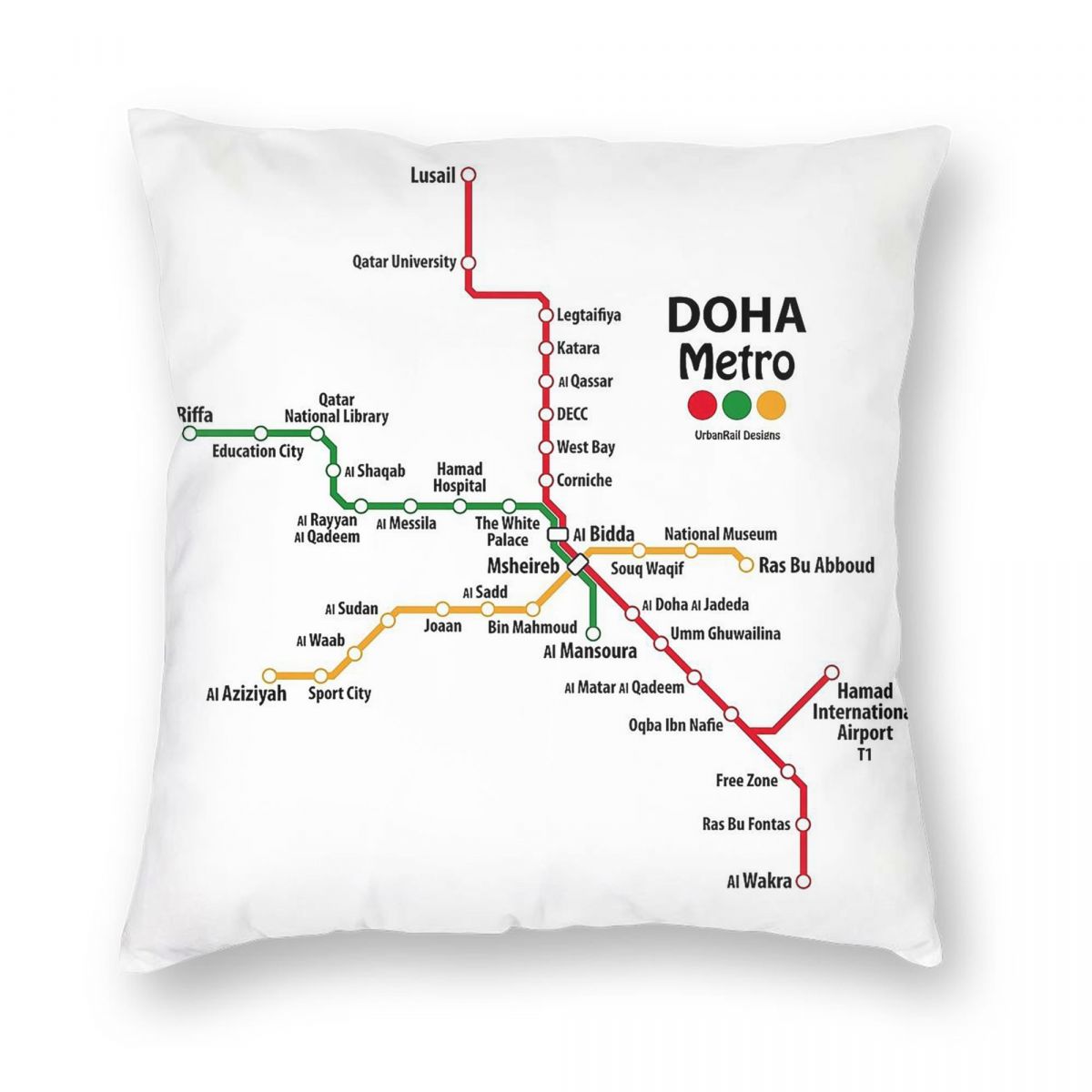 Katar Doha Metro Map Kwadratow – Home Decor Qatar recenzja i cena