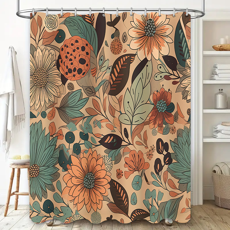 Nowoczesna kwiatowa zasłona pr – Home Decor Color Palettes recenzja i cena