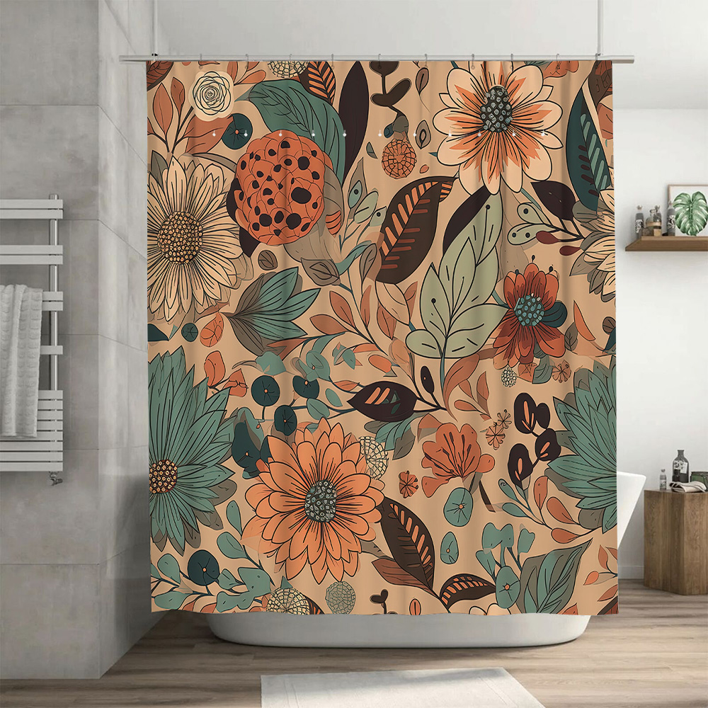 Nowoczesna kwiatowa zasłona pr – Home Decor Color Palettes recenzja i cena