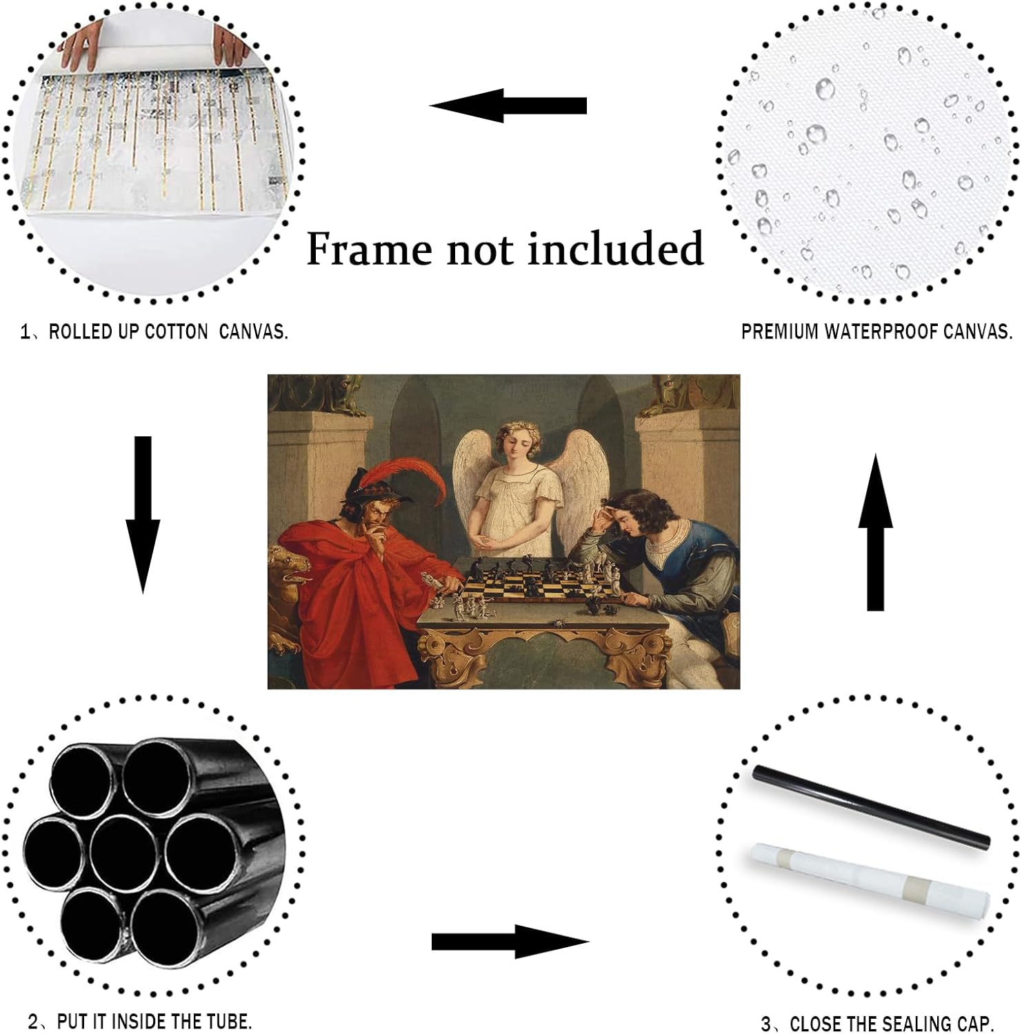 IUHYVMSM Vintage Faust i Mefis – Geometric Wall Art recenzja i cena