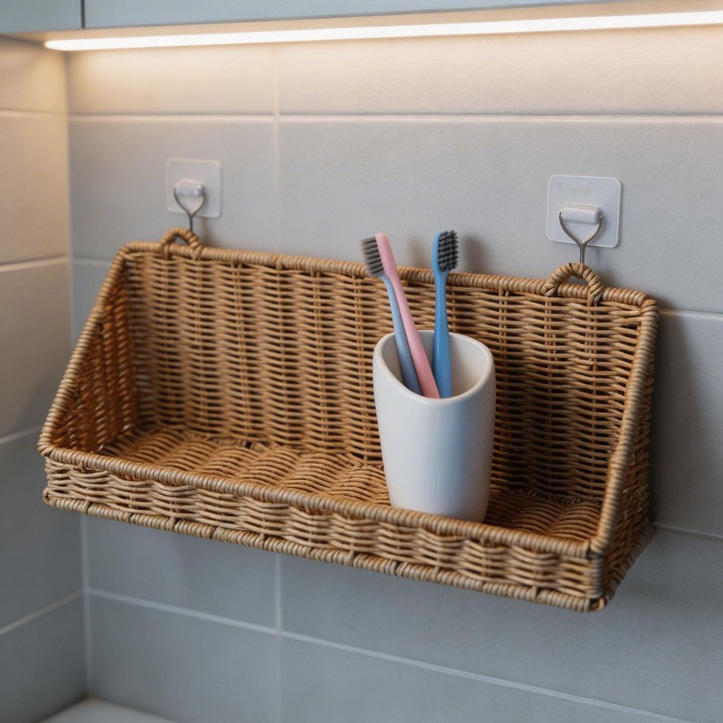 Tkany kosz wiszący z rattanu z – Home Decor Hampers recenzja i cena