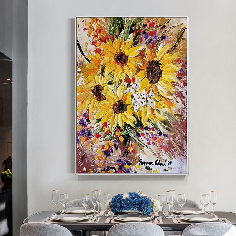 Żywy obraz olejny 3D Impasto z – Home Decor Color Palettes recenzja i cena