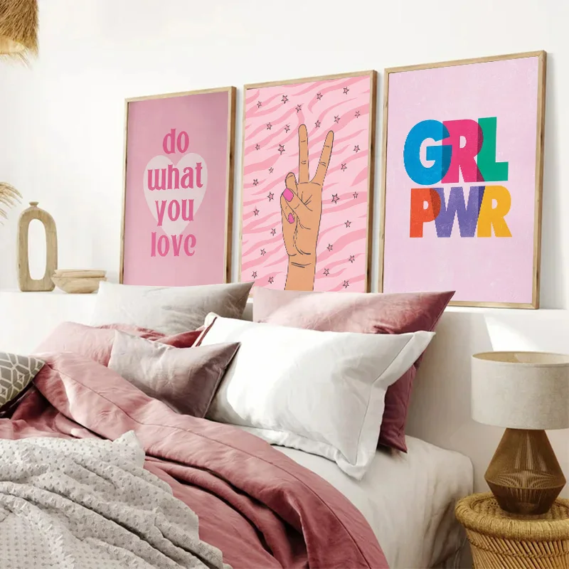 Abstrakcyjny Różowy Gradient B – Home Decor Japandi recenzja i cena