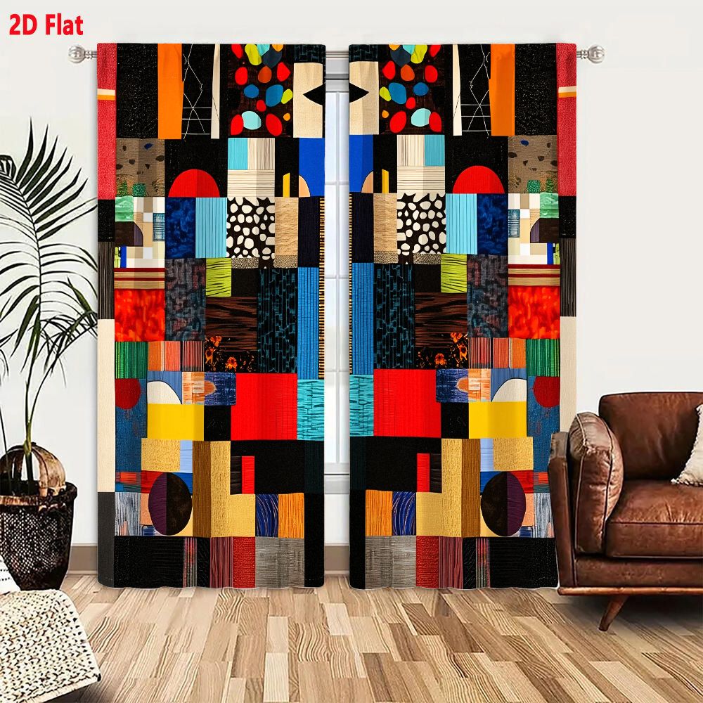 2 szt. Zasłon 2D, płaskie, żyw – Home Decor Color Palettes recenzja i cena