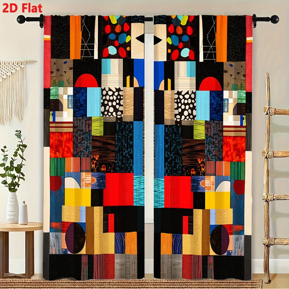 2 szt. Zasłon 2D, płaskie, żyw – Home Decor Color Palettes recenzja i cena