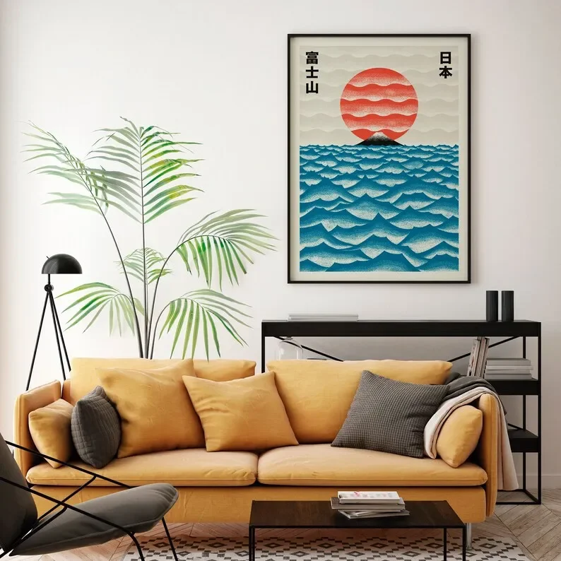 Japoński Współczesny Plakat na – Home Decor Japandi recenzja i cena