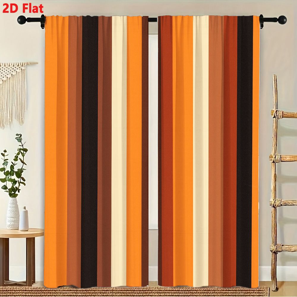 2 szt. Zasłon z płaskim, piono – Home Decor Color Palettes recenzja i cena