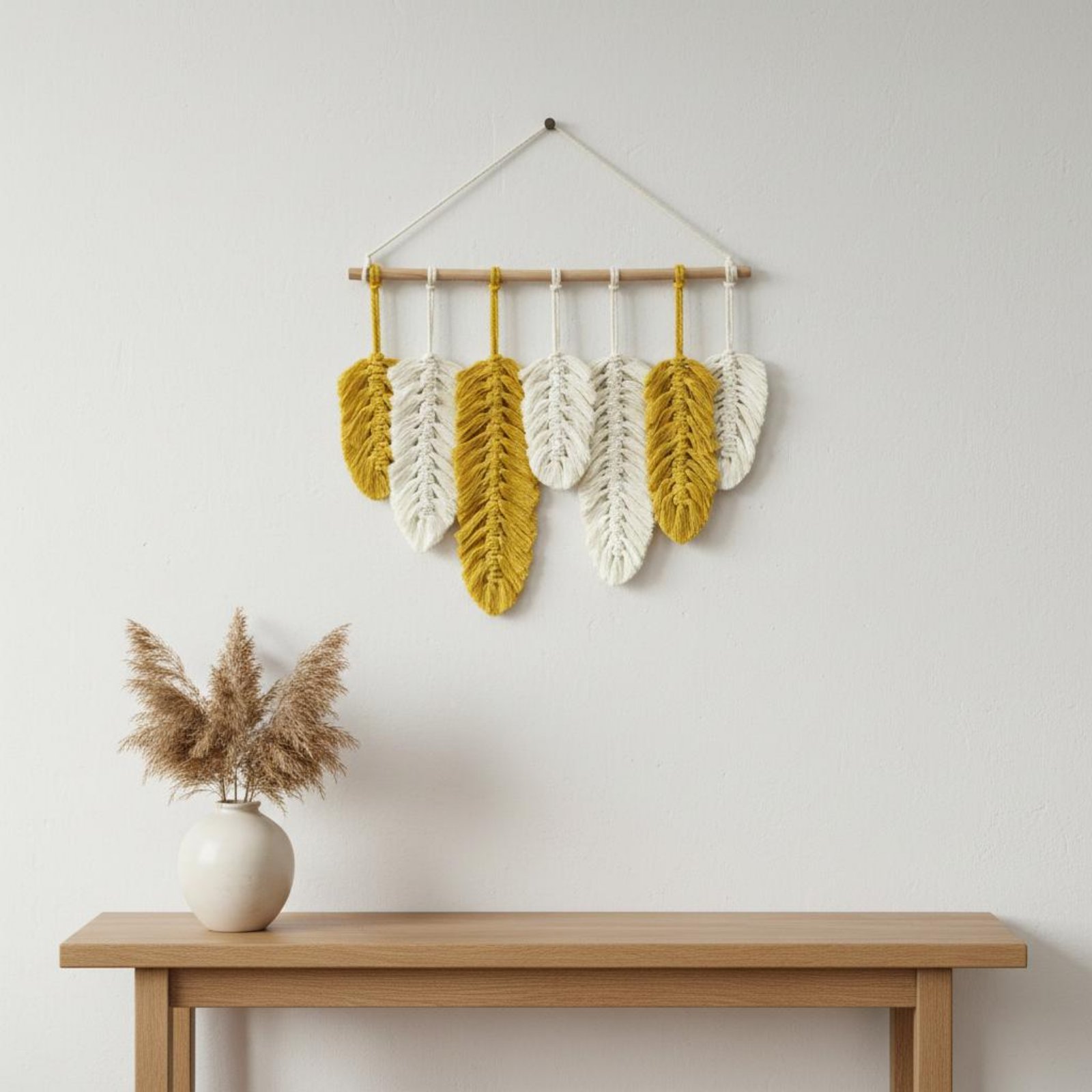 Makrama z piórami, ręcznie rob – Home Decor Handmade recenzja i cena