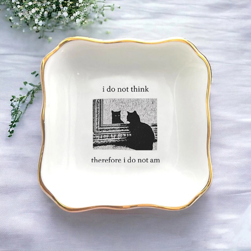 1 szt. Nie Uważam, Nie Myślę,  – Ceramic Trinket Dish recenzja i cena