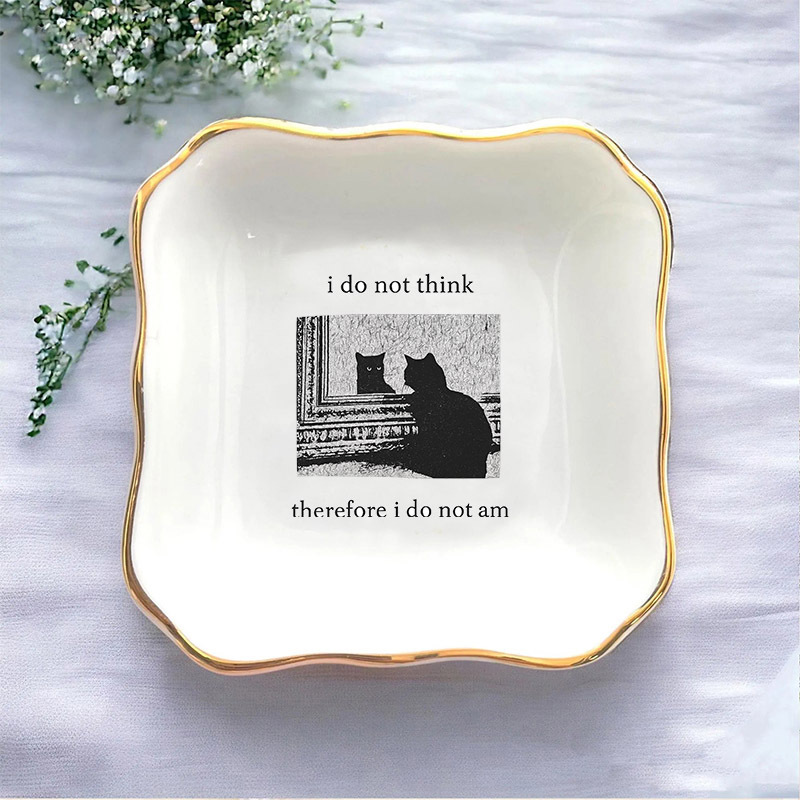 1 szt. Nie Uważam, Nie Myślę,  – Ceramic Trinket Dish recenzja i cena