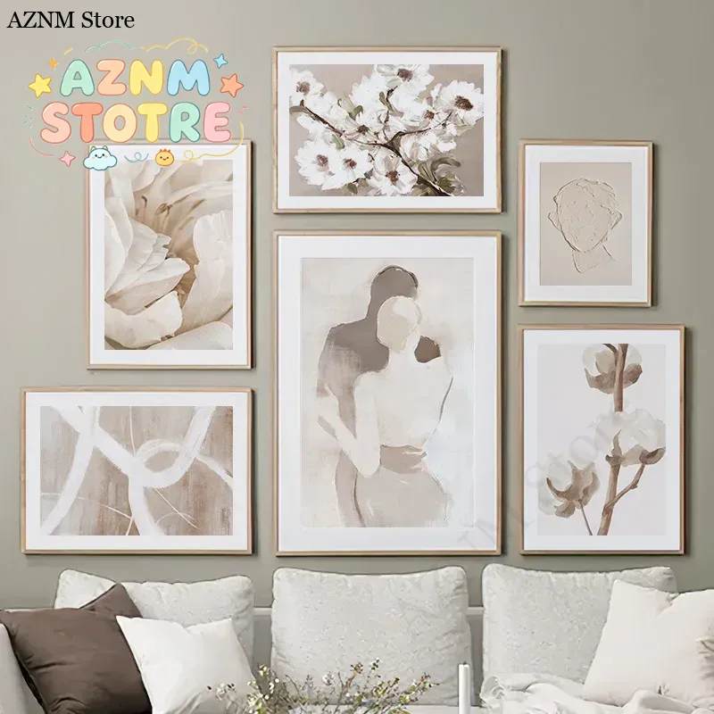 Beżowy Obraz na Płótnie z Moty – Home Decor Japandi recenzja i cena