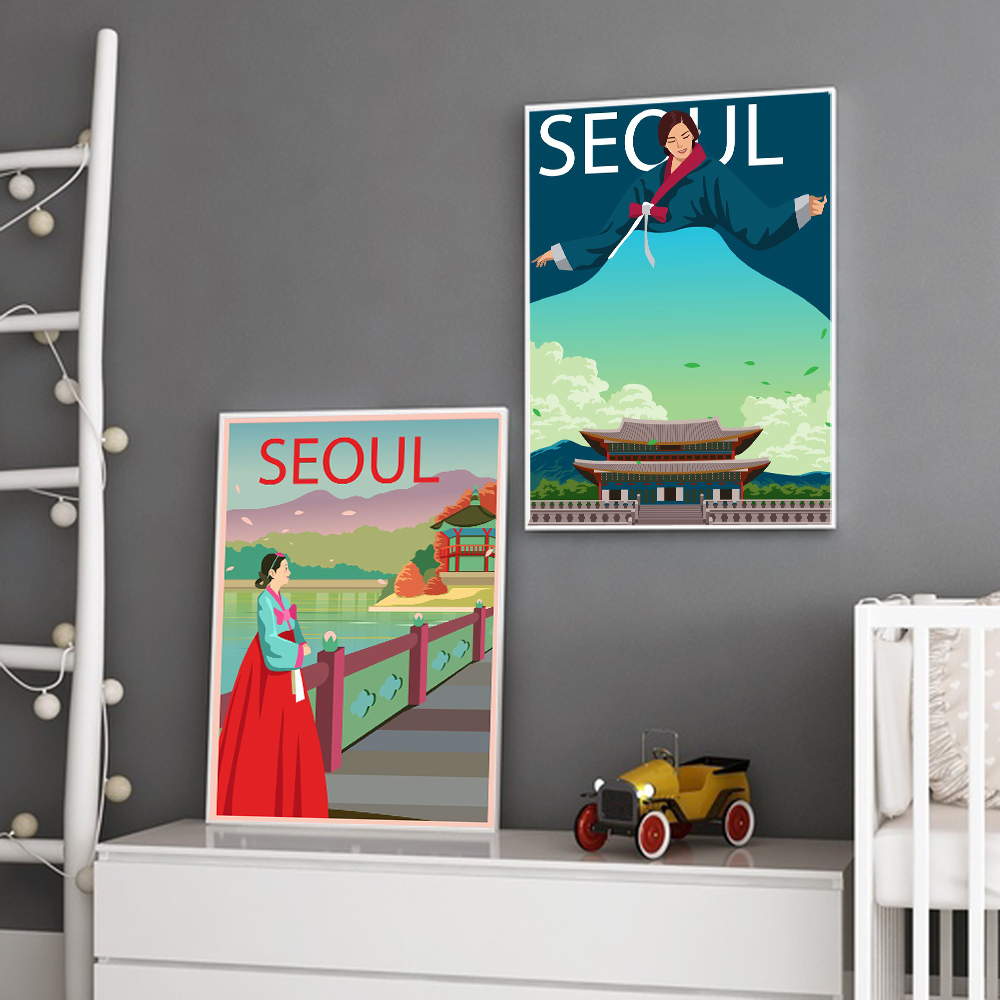 1 szt. bezramowy obraz na płót – Home Decor Korea recenzja i cena